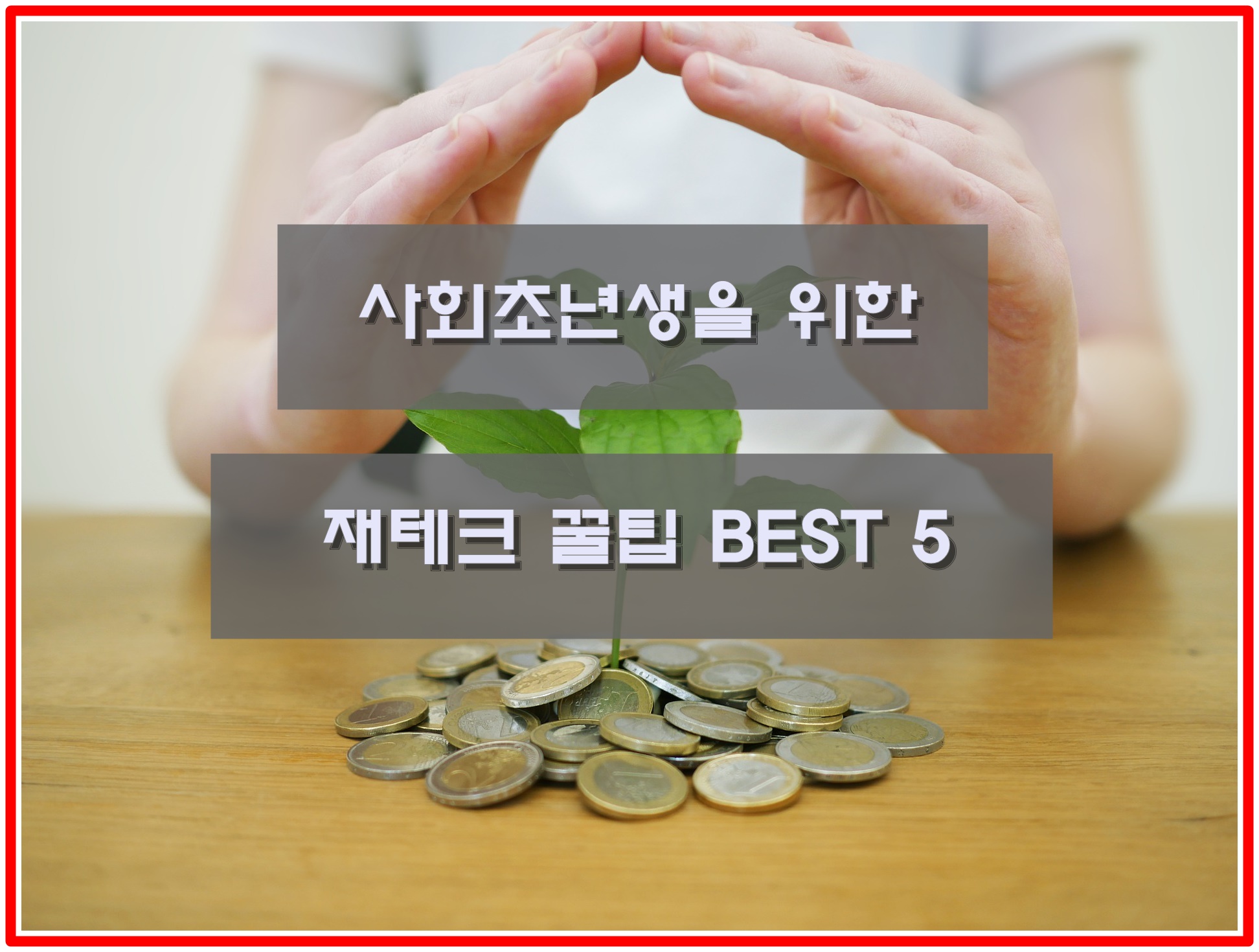  20대 30대 사회초년생을 위한 재테크 꿀팁 BEST 5