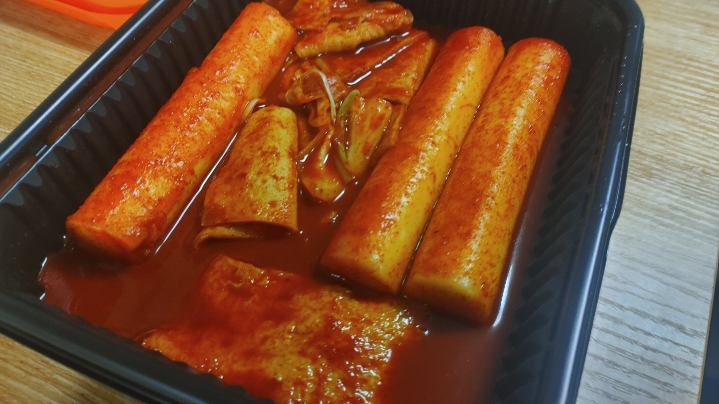  [소소떡볶이] 큼직한 가래쌀떨볶이&GOD튀김세트&소소사각김밥