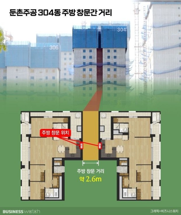 둔촌주공 304동 주방 도면