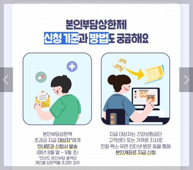 본인부담상한액 초과금 조회