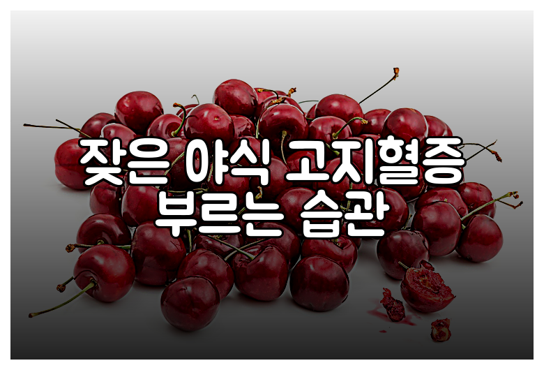 잦은 야식 고지혈증 부르는 습관