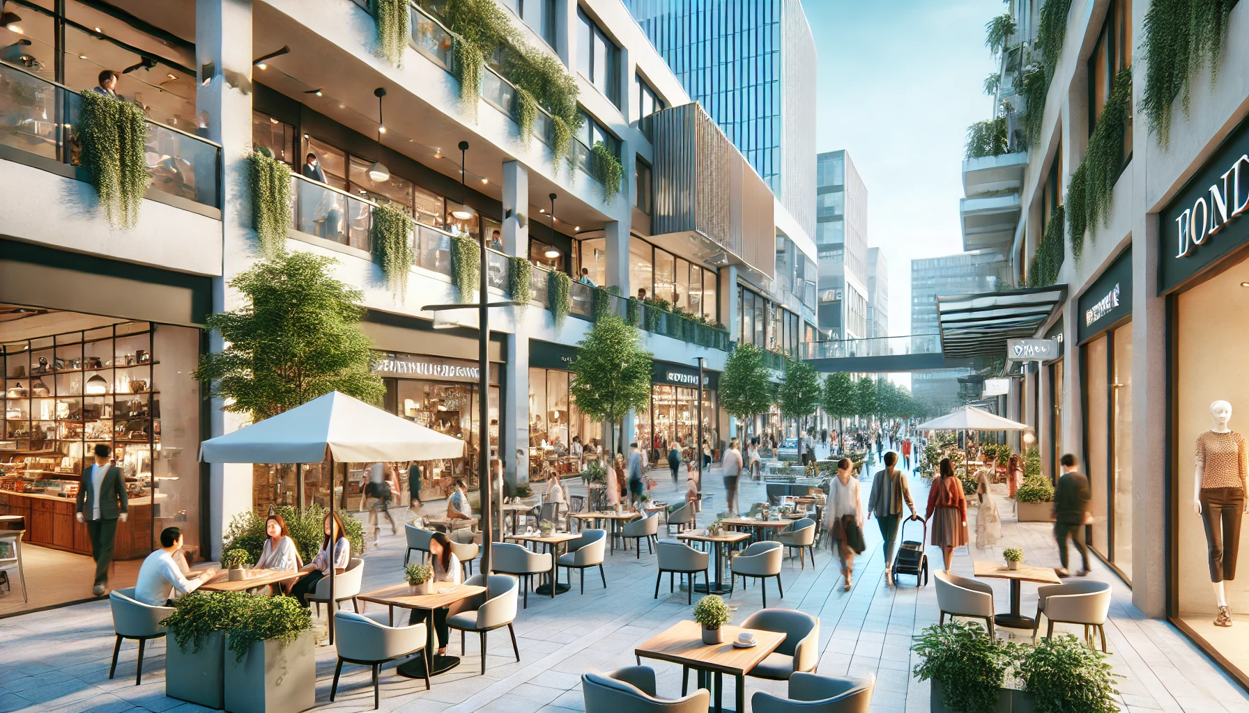 DALL·E 2025-02-28 14.18.08 - A lifestyle scene featuring a busy commercial street with people shopping and dining at various storefronts. The environment is lively, with modern re DALL·E 2025-02-28 14.18.08 - A lifestyle scene featuring a busy commercial street with people shopping and dining at various storefronts. The environment is lively, with modern re