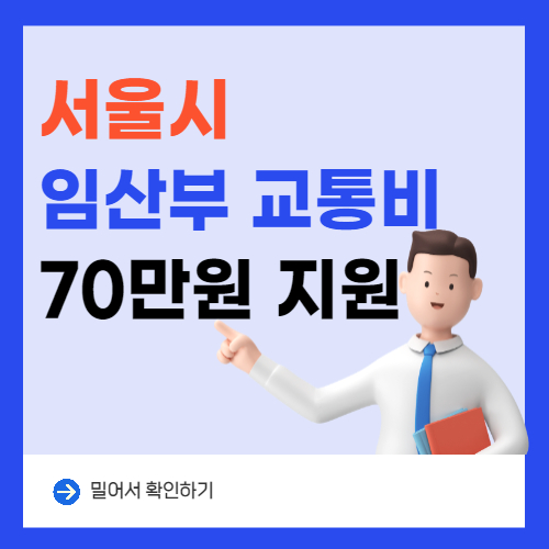  서울시 임산부 교통비 '70만 원' 7월부터 지원됩니다.