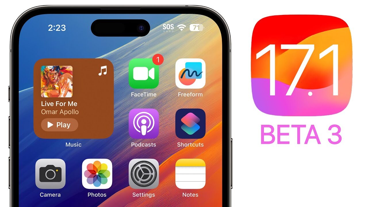  애플 IOS17.1 베타3 새로운 기능