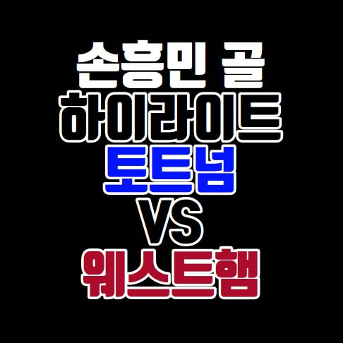 손흥민 골 하이라이트 영상 - 토트넘 웨스트햄