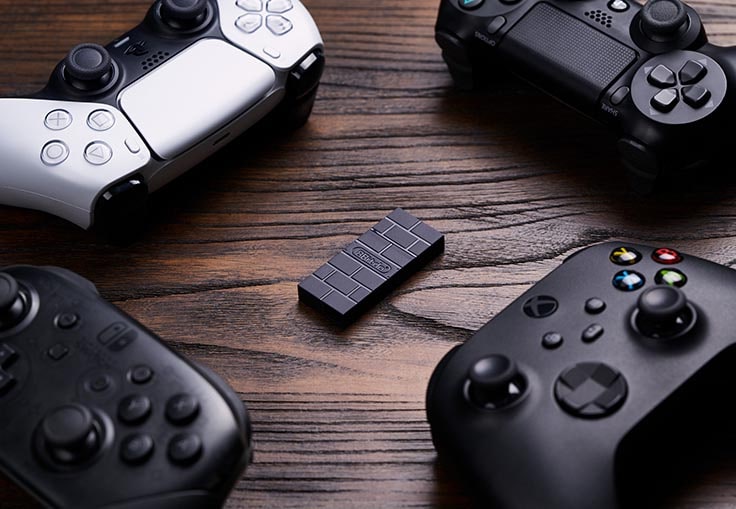  8bitdo 무선 블루투스 어댑터 2 구매 - 동글이 기능인데 범용, 연결이 쉽게