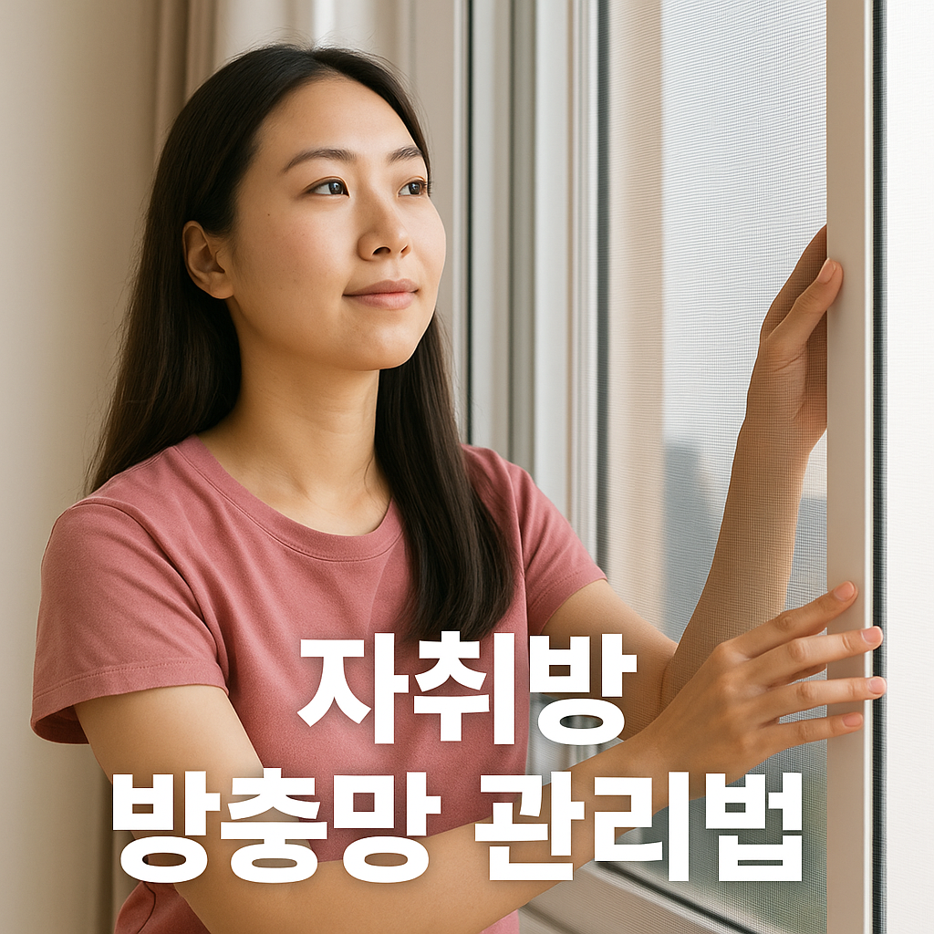 자취방 방충망 관리법 이미지