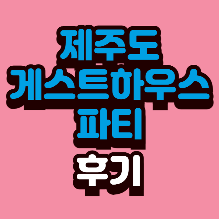 제주도-게스트하우스-파티-후기