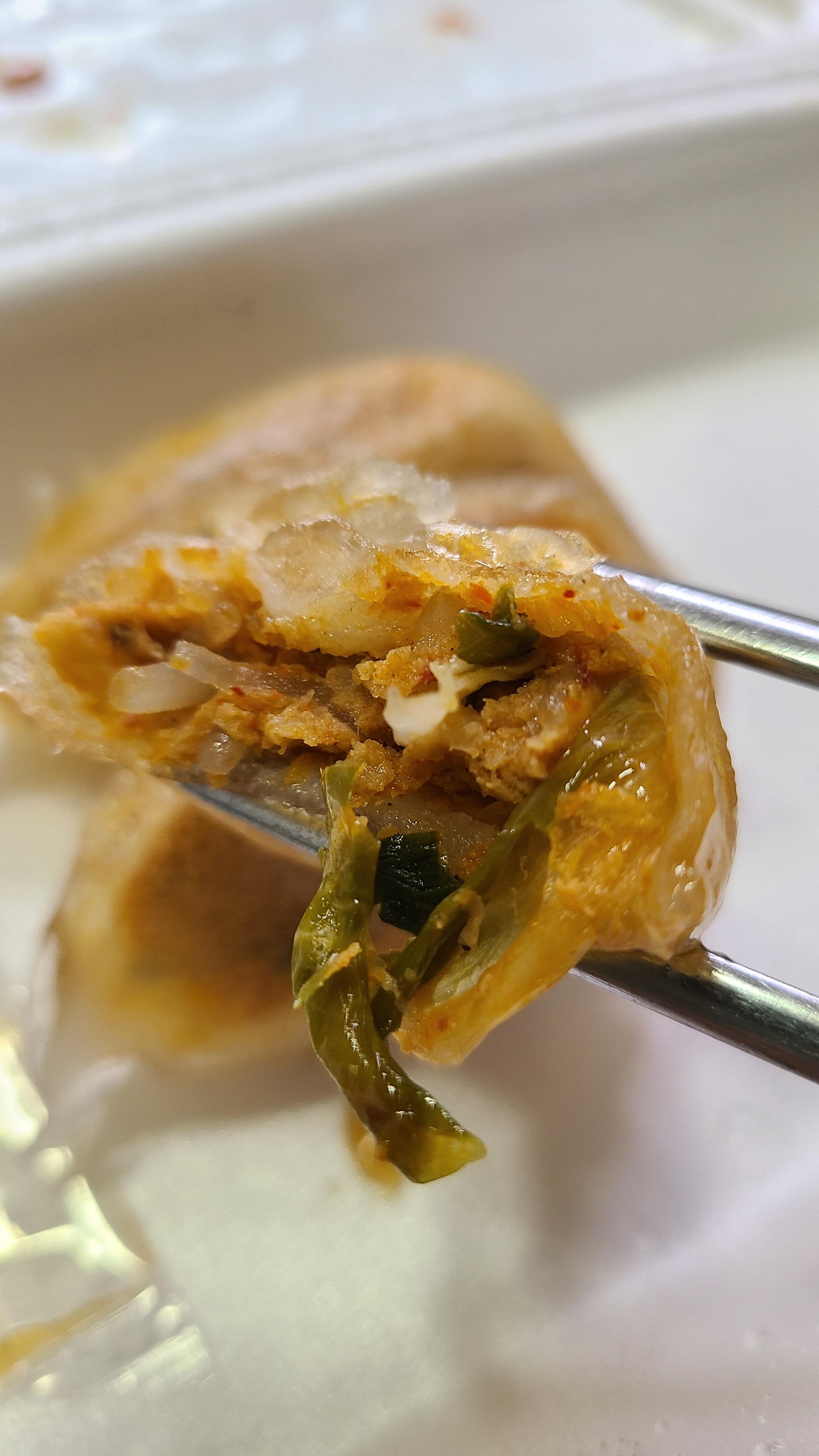  백남옥 달인 손만두 - 감자피 김치만두