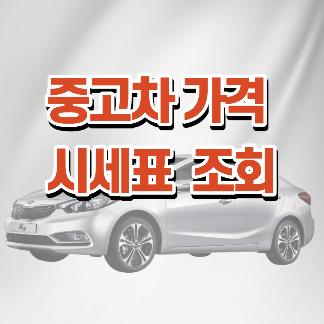 중고차 가격표