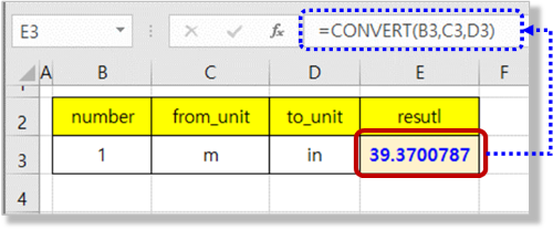 Covert 함수 - 길이 단위 변환