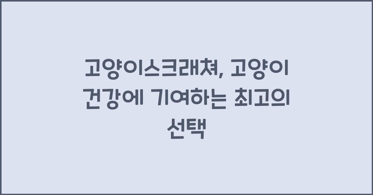 고양이스크래쳐