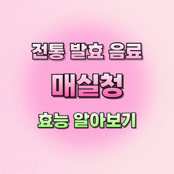 매실청효능