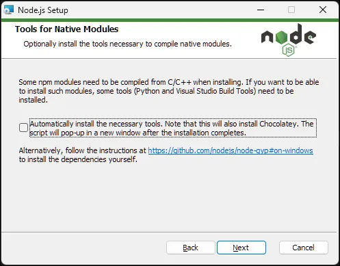 nodeJS 설치