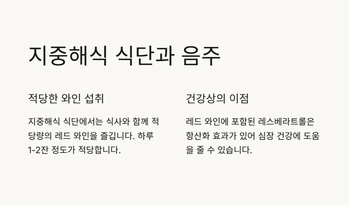 지중해식식단기초
