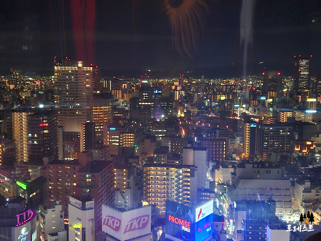 오사카 햅파이브 빨간 관람차 야경