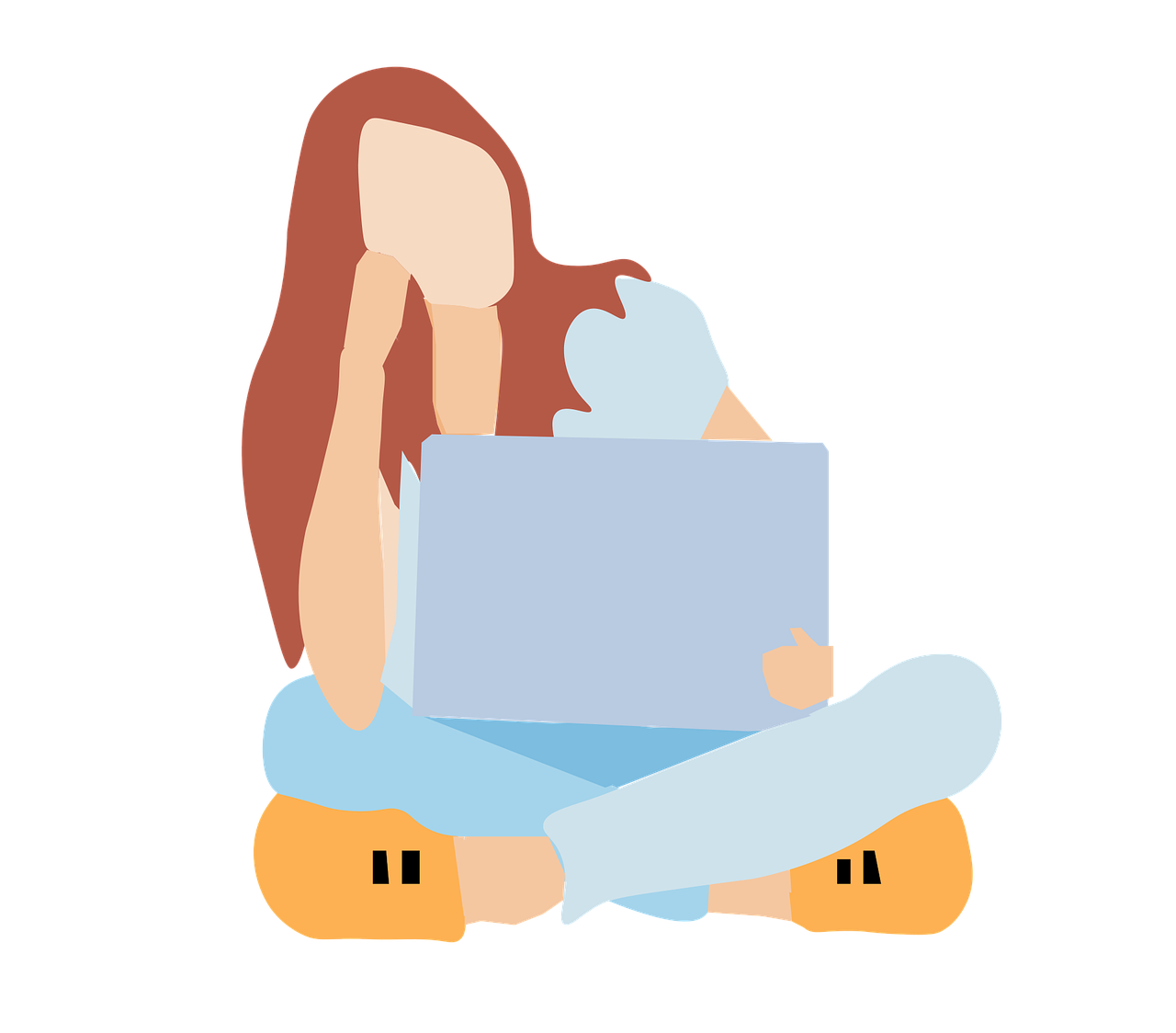 생각하는 여자 그림