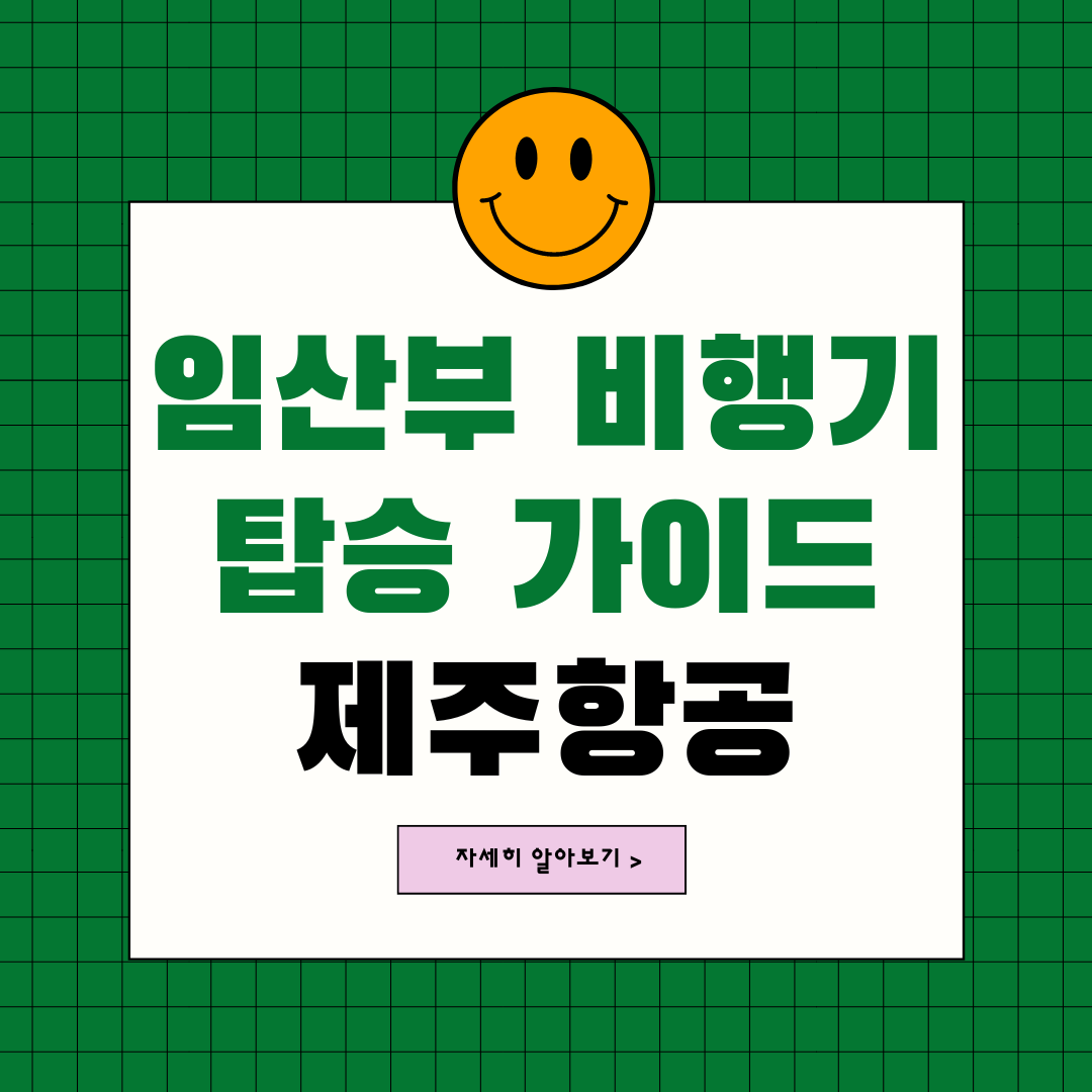  임산부 비행기 이용 가이드라인! 임산부도 비행기 탈 수 있나요?