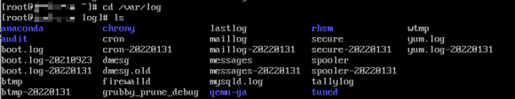 syslog 저장된 파일들
