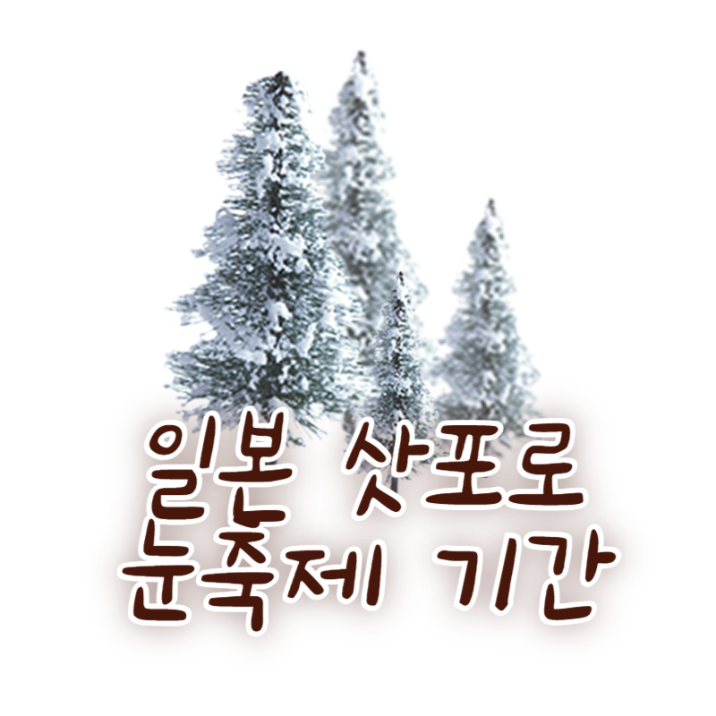 일본 삿포로 눈축제 기간