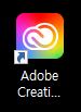 어도비 크리에이티브 클라우드 아이콘의 모습