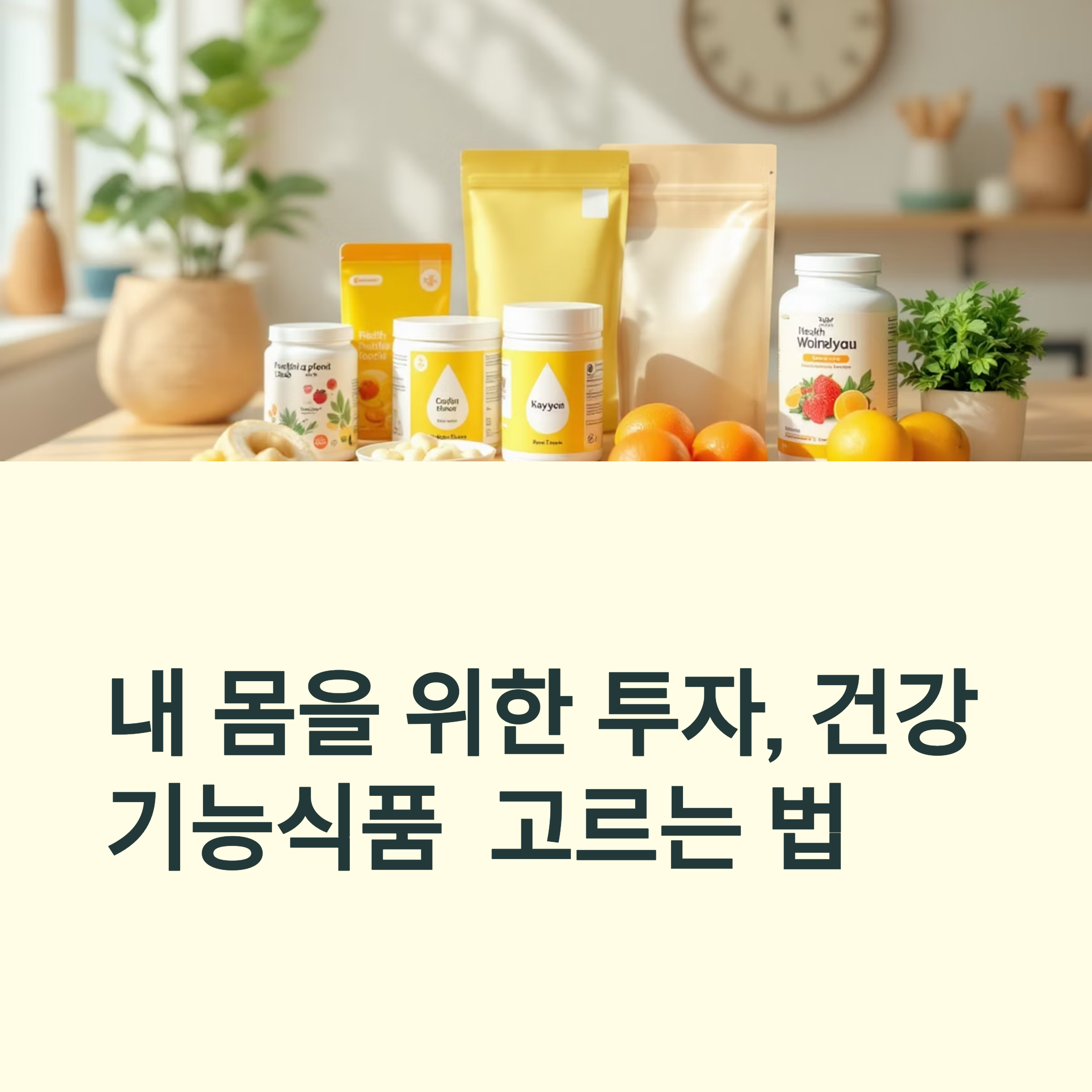 내 몸을 위한 투자, 건강 기능식품 고르는 법 관련 사진
