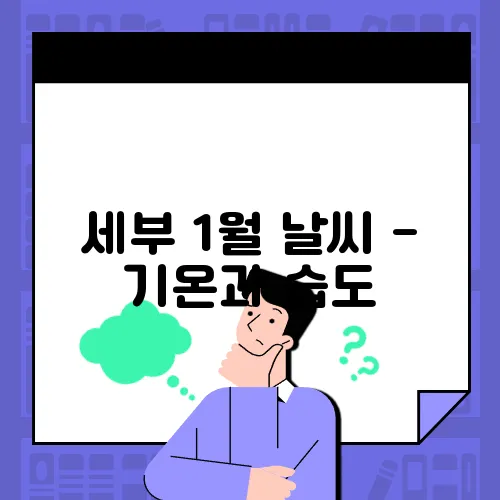 세부 1월 날씨 - 기온과 습도