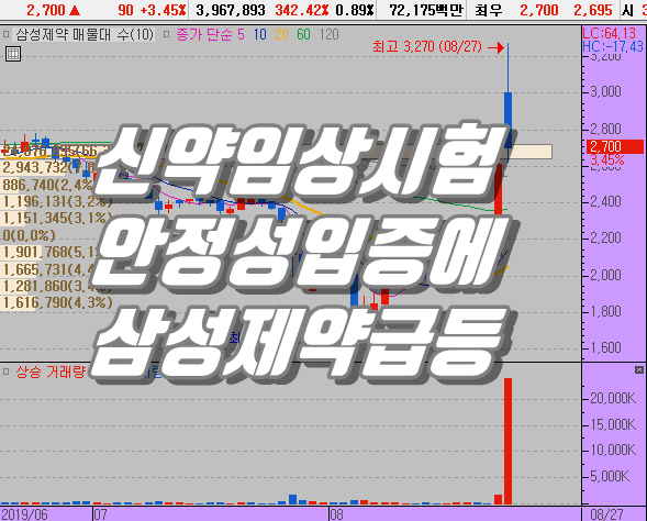  삼성제약 주가 급등락 반복 향후 흐름은?