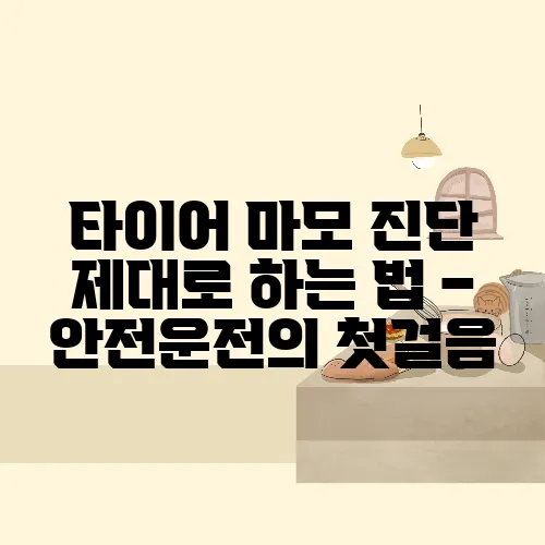타이어 마모 진단 제대로 하는 법 – 안전운전의 첫걸음