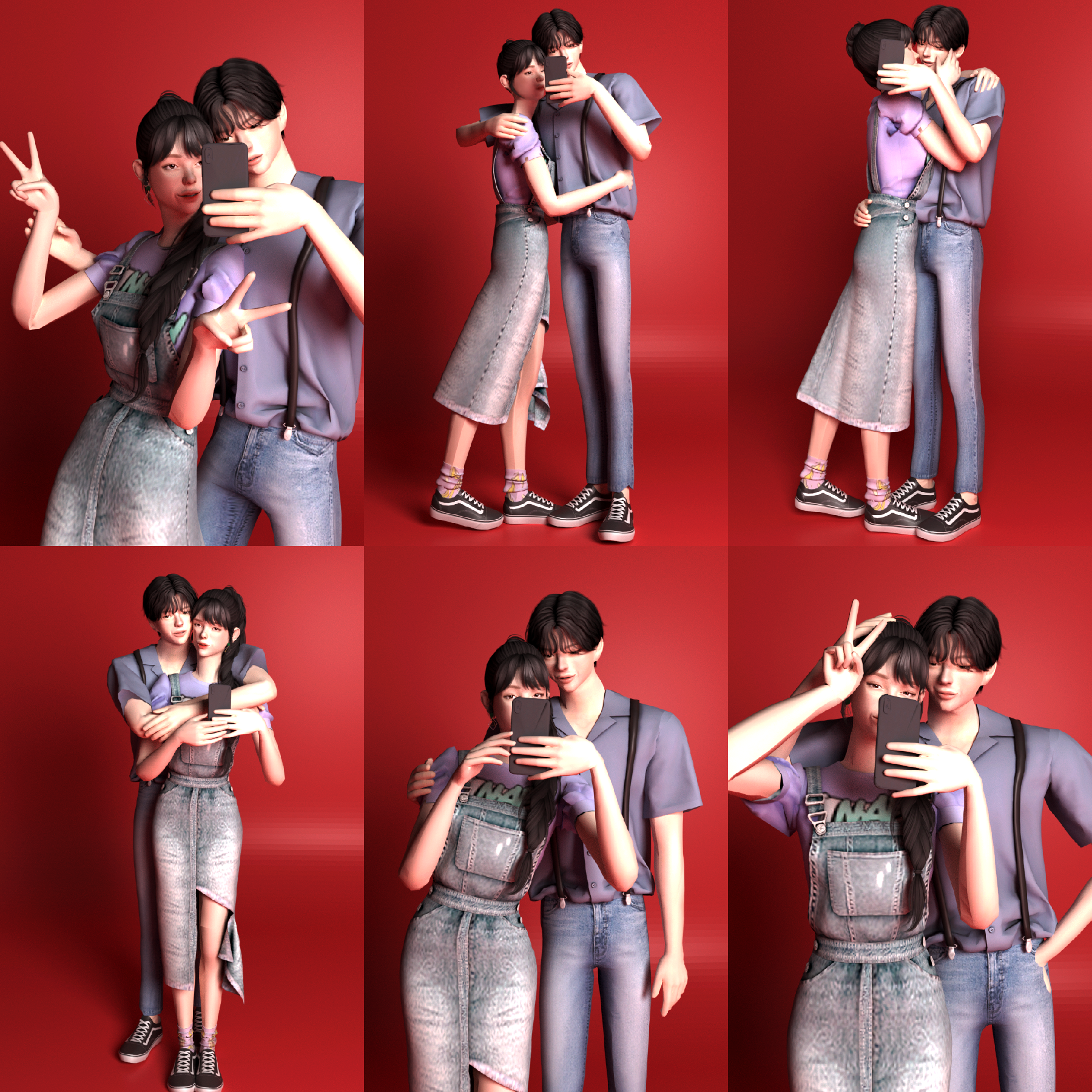 SweetSorrowSims - The Sims 4 Custom Content - Selfie Pose Pack Ver 2 -  YouTube