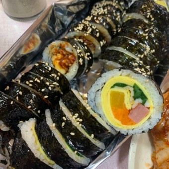 달걀김밥 매콤오징어김밥