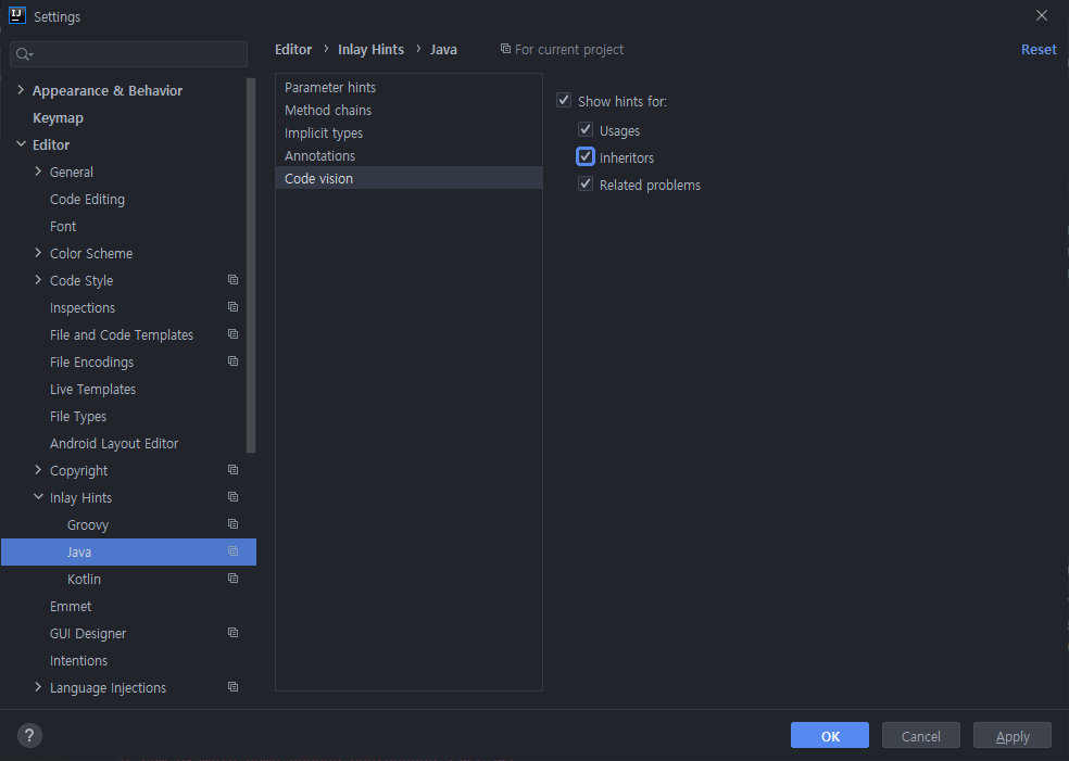  Eclipse Tip. Code Minings, IntelliJ tip. code vision