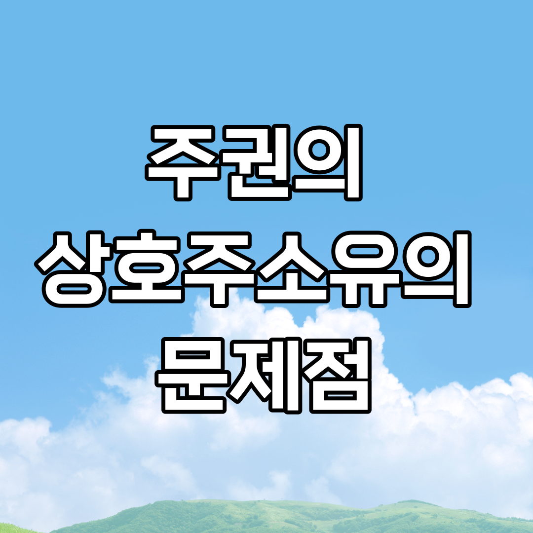  기업간의 상호주식 소유의 문제점