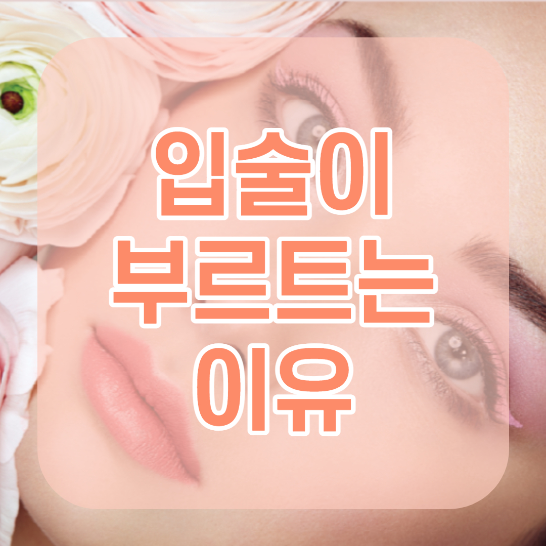  입술이 부르트는 이유와 치료법