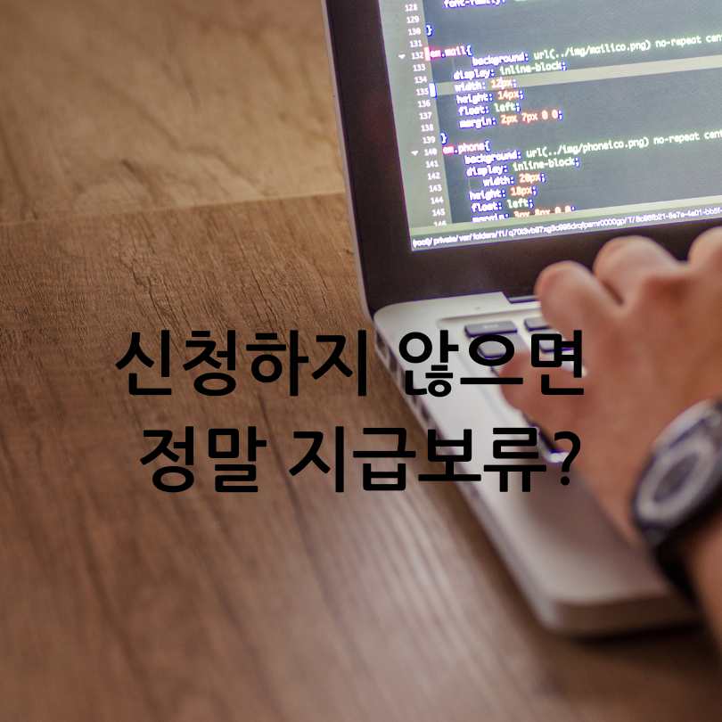 민생회복 소비쿠폰 신청 안 하면? 지급보류 
