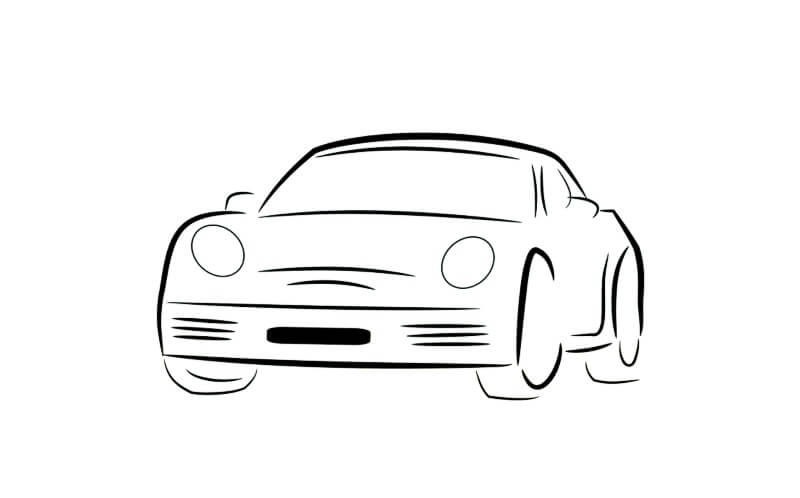 스케치한-자동차