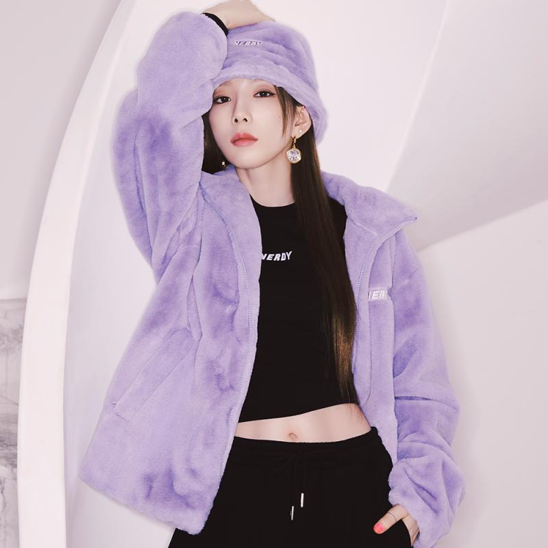 NERDY 뮬리 에코 퍼 자켓