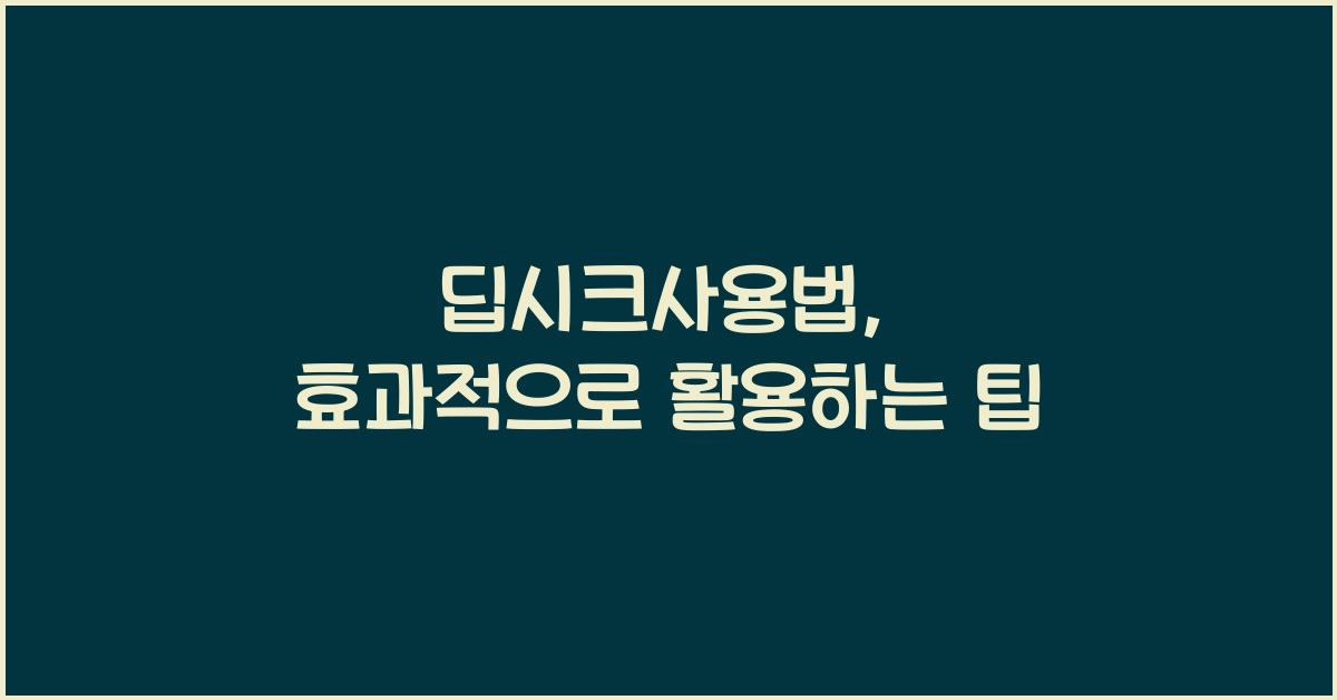 딥시크사용법