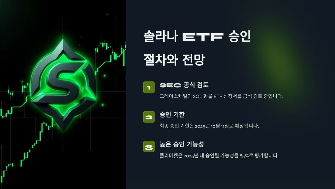 솔라나(SOL) 현물 ETF의 승인 절차와 전망