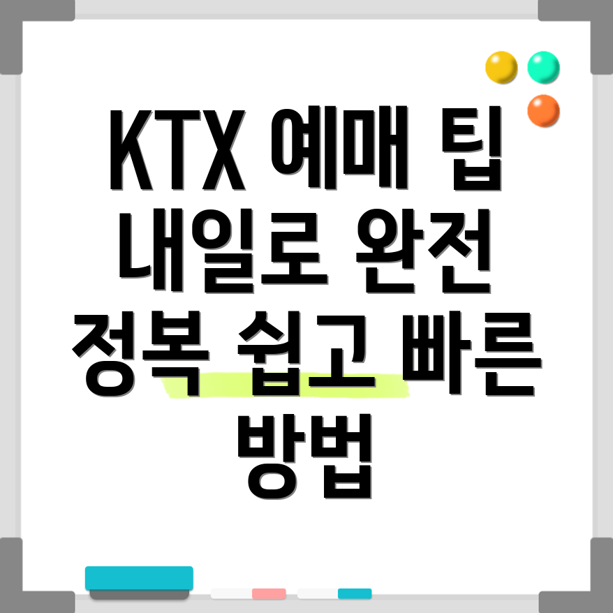 KTX 내일로 예매