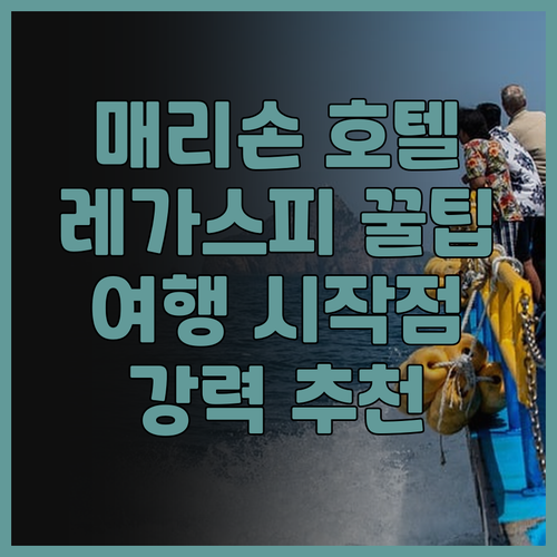 더 매리손 호텔 후기 레가스피 여행의
