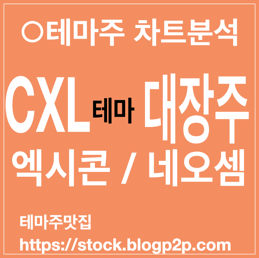 CXL 관련주 테마주 대장주 TOP 5 엑시콘 네오셈 차트 분석