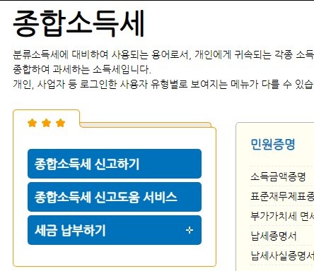  종합 소득세 신고 방법 /  신고기간 / 신고대상 / 프로그램
