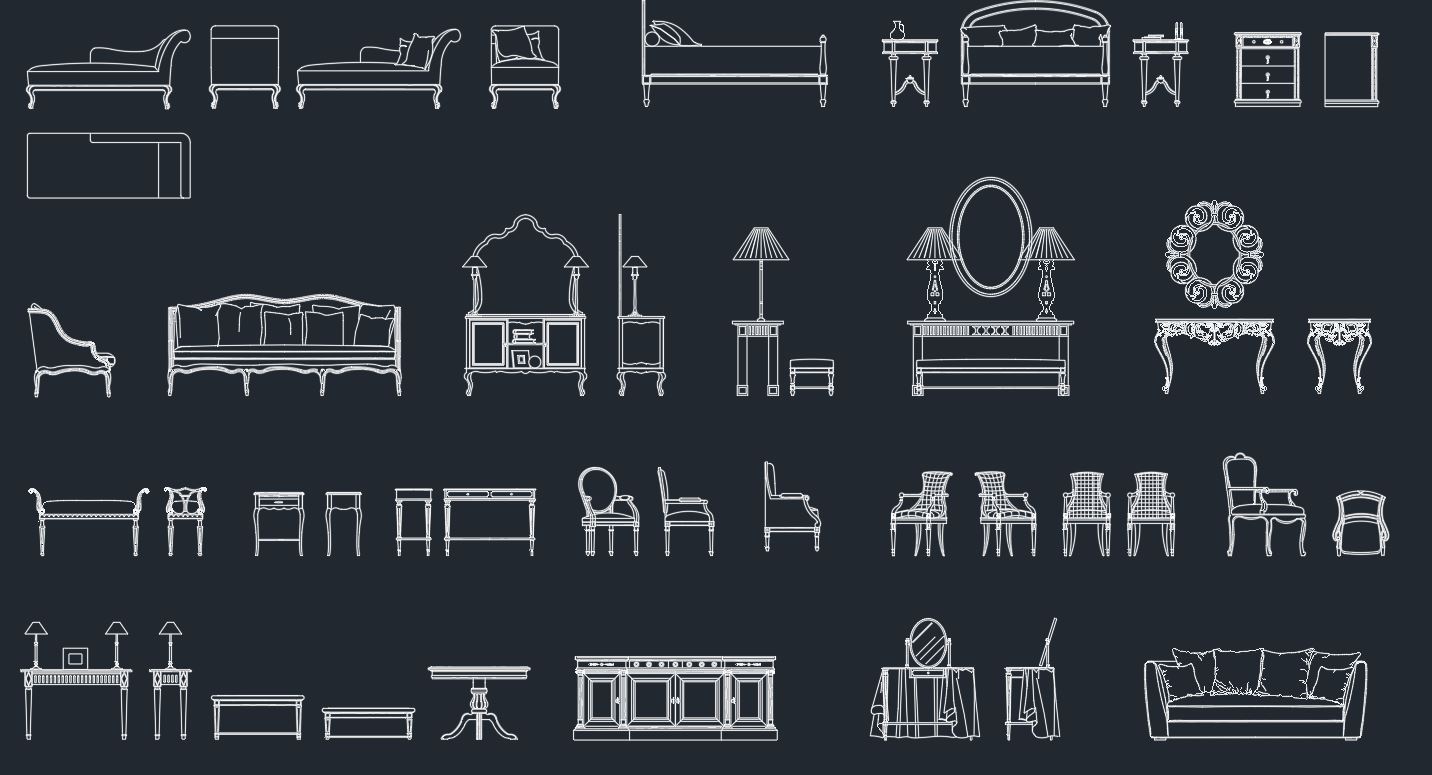  오토데스크: 오토캐드 AUTOCAD 인테리어 가구 블록 모음: FREE AUTOCAD FURNITURE BLOCK 입면도에 사용 가능한 냉장고 캐드 블록 모음, 가구 블록 CAD 작업 편히 하자
