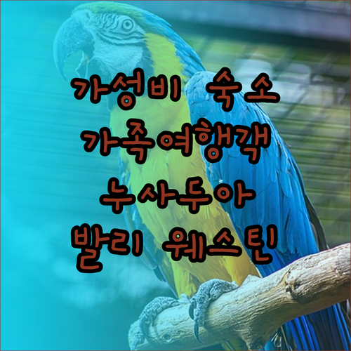 웨스틴 리조트 누사두아 가족 여행객 