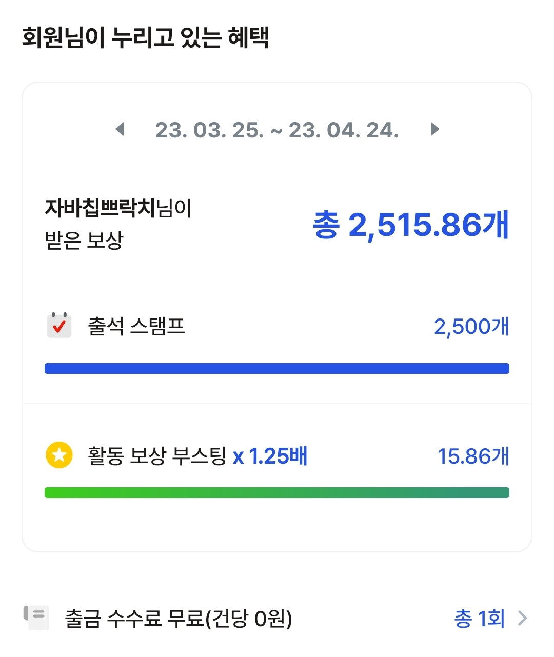 아하토큰-수익