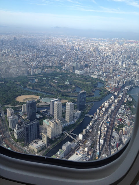 오사카성_항공사진