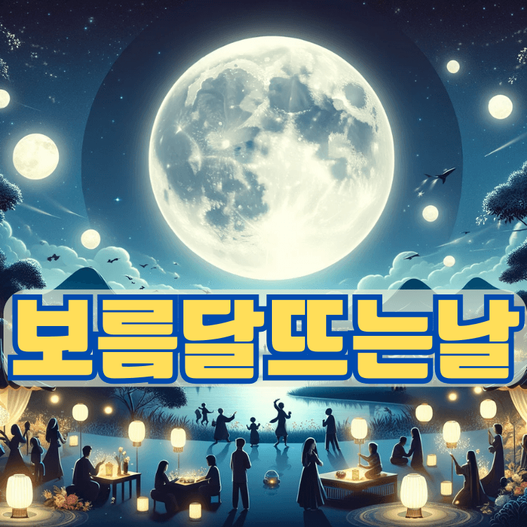  보름달이 뜨는 날(2024년 1월~12월)에 월별로 알려드리겠습니다.