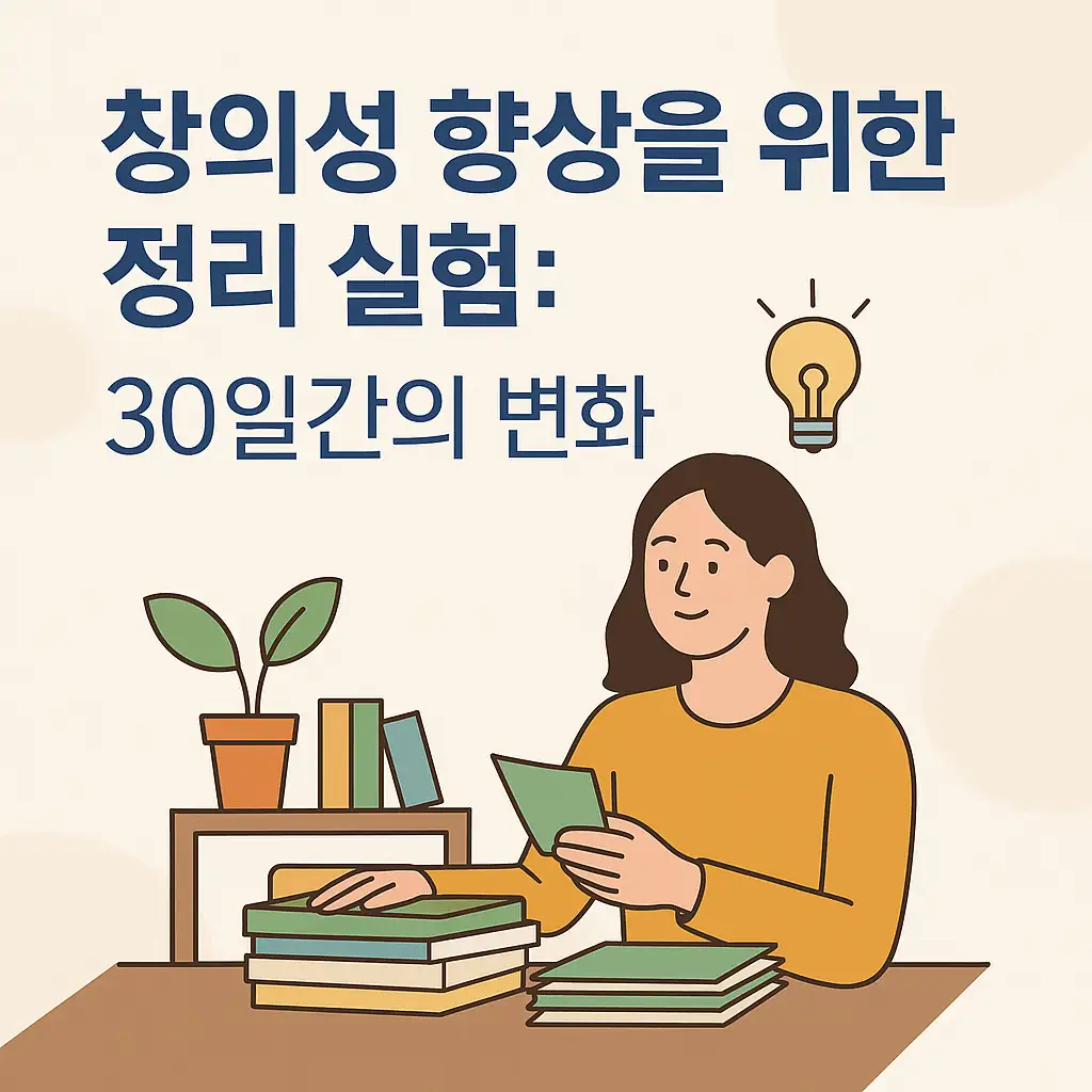 창의성 향상을 위한 정리 실험