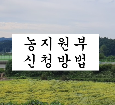  농지원부 만드는법 및 발급 신청서류 확인방법